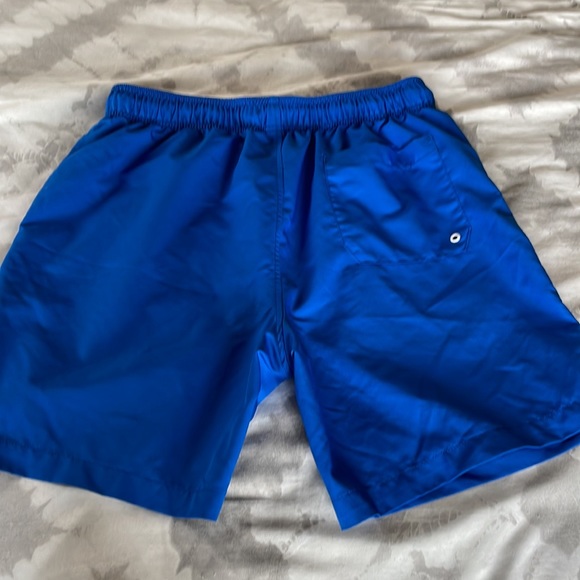 Blue XL Speedo Men’s Swim Trunks - Never Worn - Pockets and Mesh Liner - Picture 2 of 6